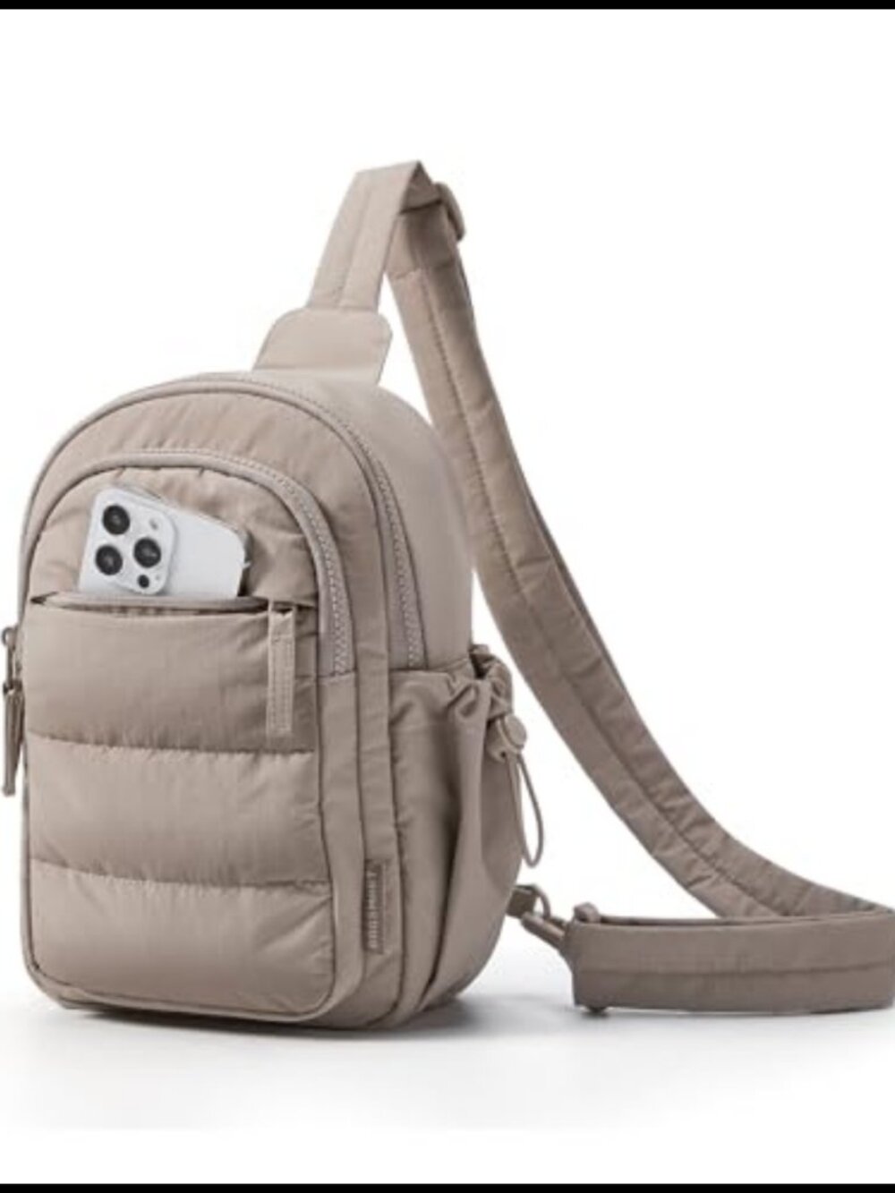 Small Puffer Sling Bag Quilted Crossbody RFID Hobo Handbag Lightweight
